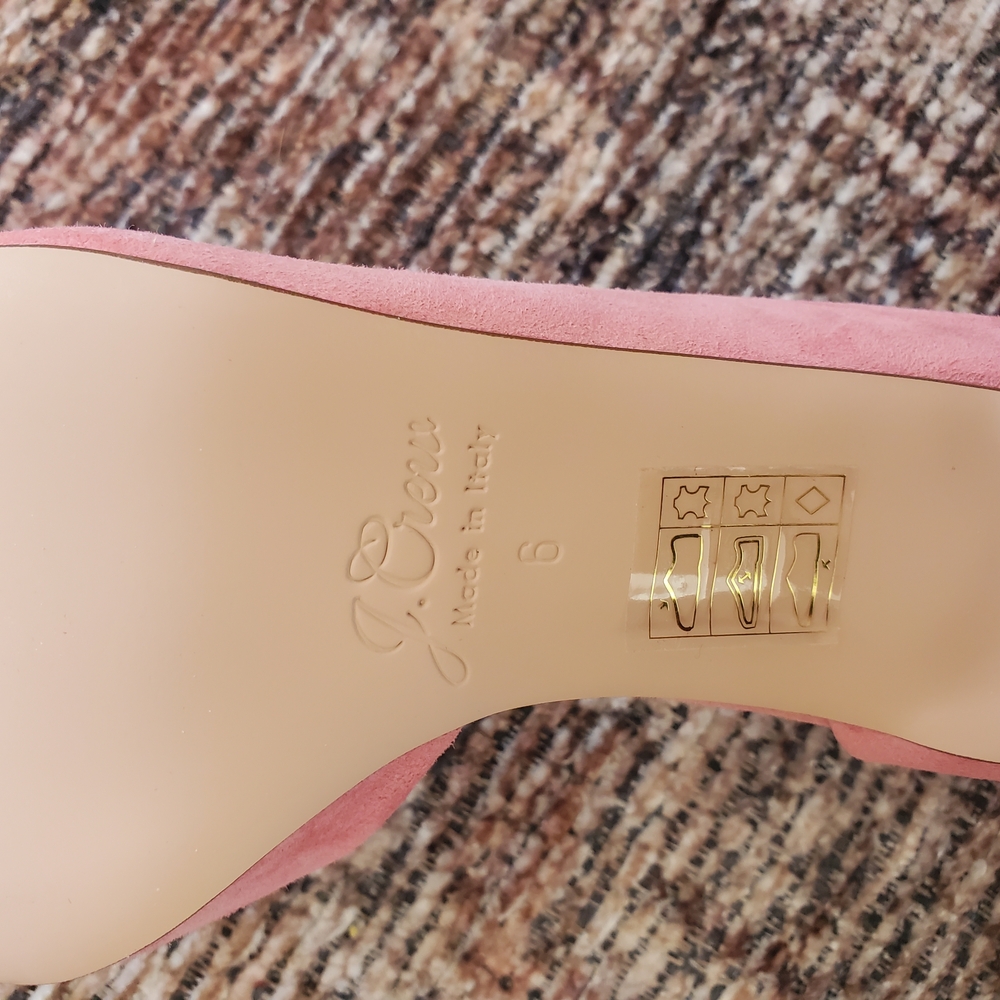 J. Crew Pink Suede Heels - Picture 2 of 10